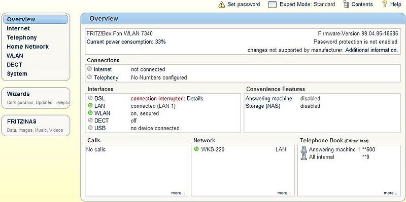 Hoe configureer ik ADSL en telefonie op FRITZ!Box Fon WLAN 7340